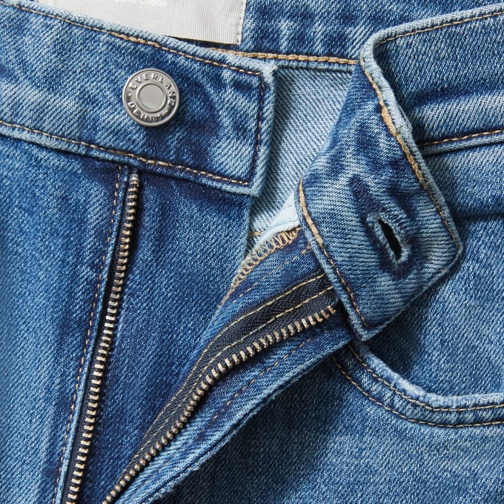 NWOT Everlane Way-High Jean Distressed Blue Wash! - Picture 10 of 16